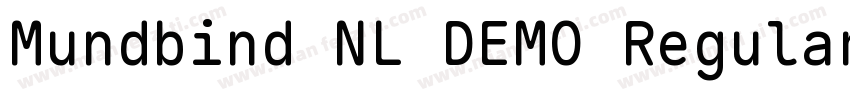 Mundbind NL DEMO Regular字体转换